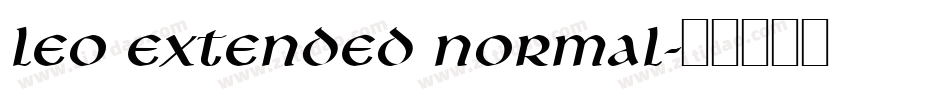 Leo Extended Normal字体转换
